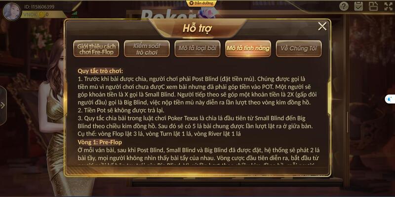 Hướng dẫn cách chơi poker tại nhà cái trong 4 vòng cược